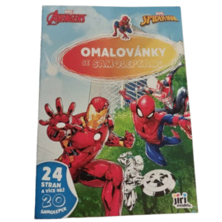 Omalovánky A4 se samolepkami Avengers Marvel