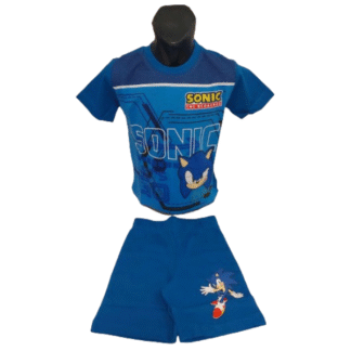 Chlapecké letní pyžamo Sonic modré