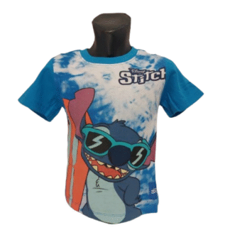 Chlapecké tričko Stitch tm. modré