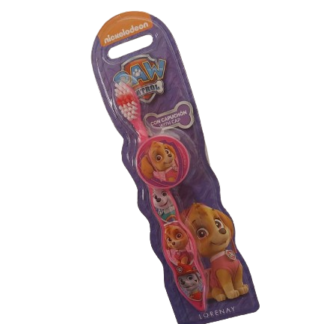 Dětský zubní kartáček Tlapková patrola růžový