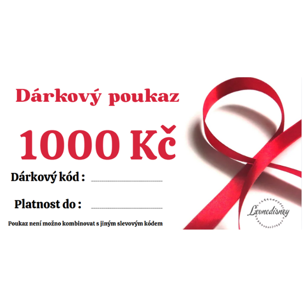 Dárkový poukaz 1000Kč