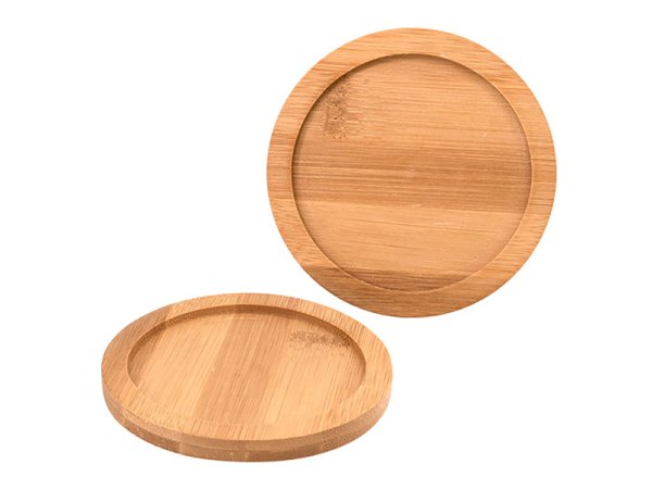 Podšálek pod hrnek Makronka bambusový - Ø 105 mm