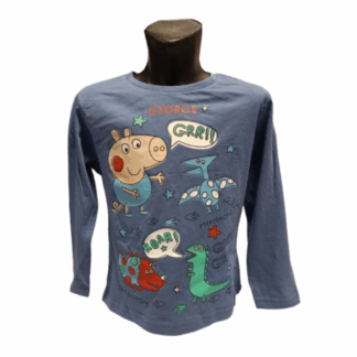 Chlapecké tričko dl.rukáv Peppa Pig modré