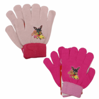Dívčí prstové rukavice Bing růžové
