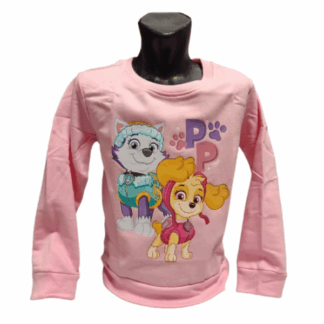 Dívčí mikina Tlapková patrola sv. růžová