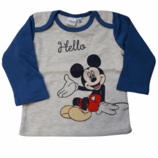 Kojenecké tričko Mickey modré